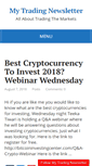 Mobile Screenshot of mytradingnewsletter.com