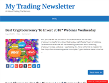 Tablet Screenshot of mytradingnewsletter.com